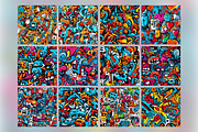 Abstract Graffiti Seamless Pattern, a Pattern Graphic by Forhadx5 (Thumbnail 6 of 11)