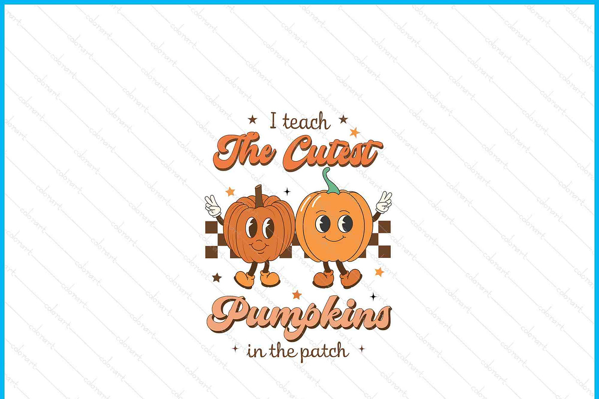 I Teach The Cutest Pumpkins SVG PNG, a Graphic by Creativeusart (Photo 4 of 4)