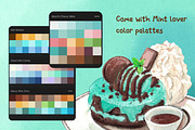 Messy Mint iBox Procreate Brushes, a Brushes & More by ProcreateiBox (Thumbnail 8 of 9)