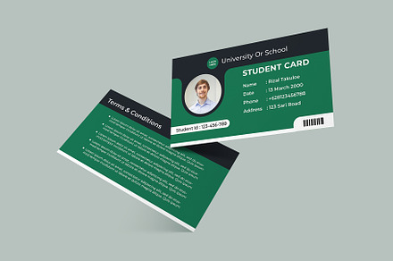 Student Card Template Vol 05, a Card Template by takuloerizal