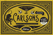 Carlsons (10 Fonts)+Extra, a Serif Font by Fortunes Co (Thumbnail 1 of 15)