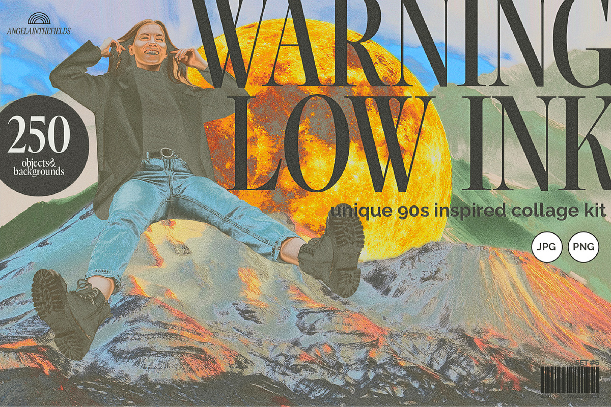 90s Collage Low Ink Kit, an Object Graphic by angelainthefields (Photo 1 of 13)