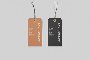 Label Tag Mockups