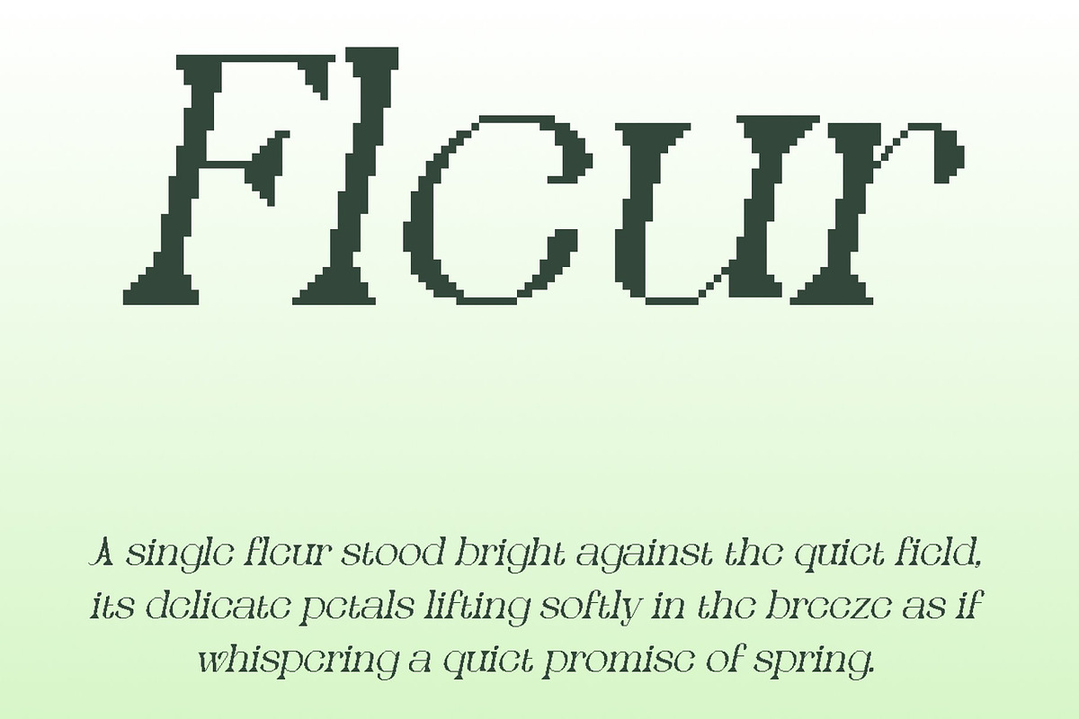 Qianzy Pixel, a Serif Font by Craft Supply Co. (Photo 2 of 8)