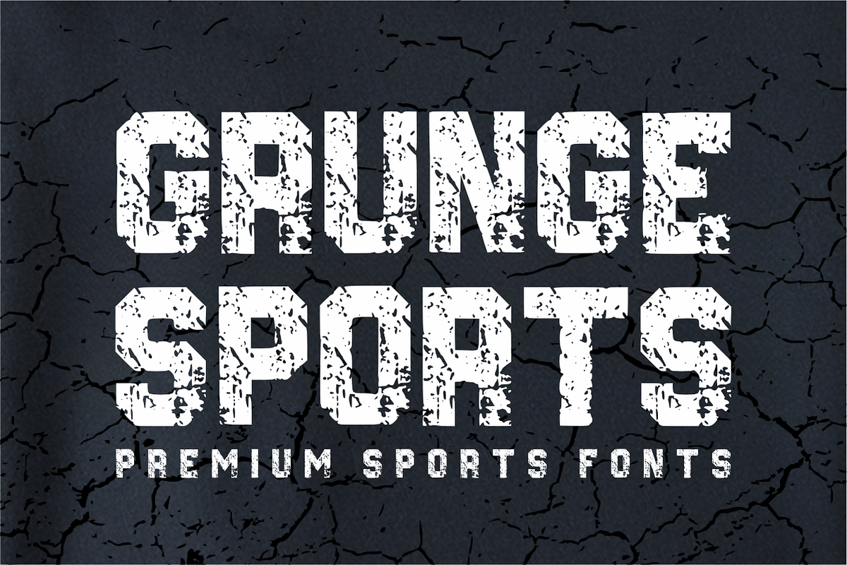 Grunge Sports - Distressed Athletic, a Sans Serif Font by Sahira Studio (Photo 1 of 7)