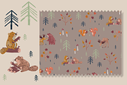 Autumn Woodland Pattern Design, a Pattern Graphic by Lady Bruniere Design (Thumbnail 8 of 15)