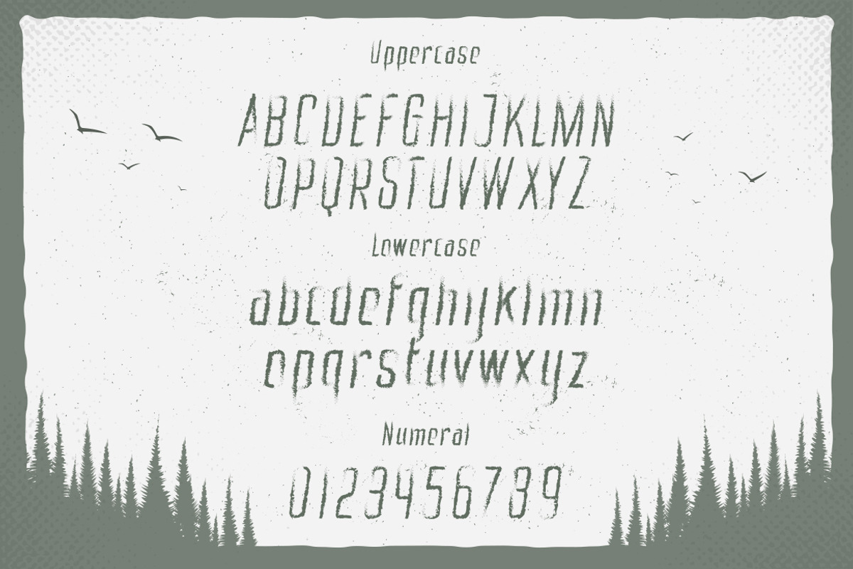 Mystic Forest - Distressed Font, a Font by Typefactoryco (Photo 2 of 8)