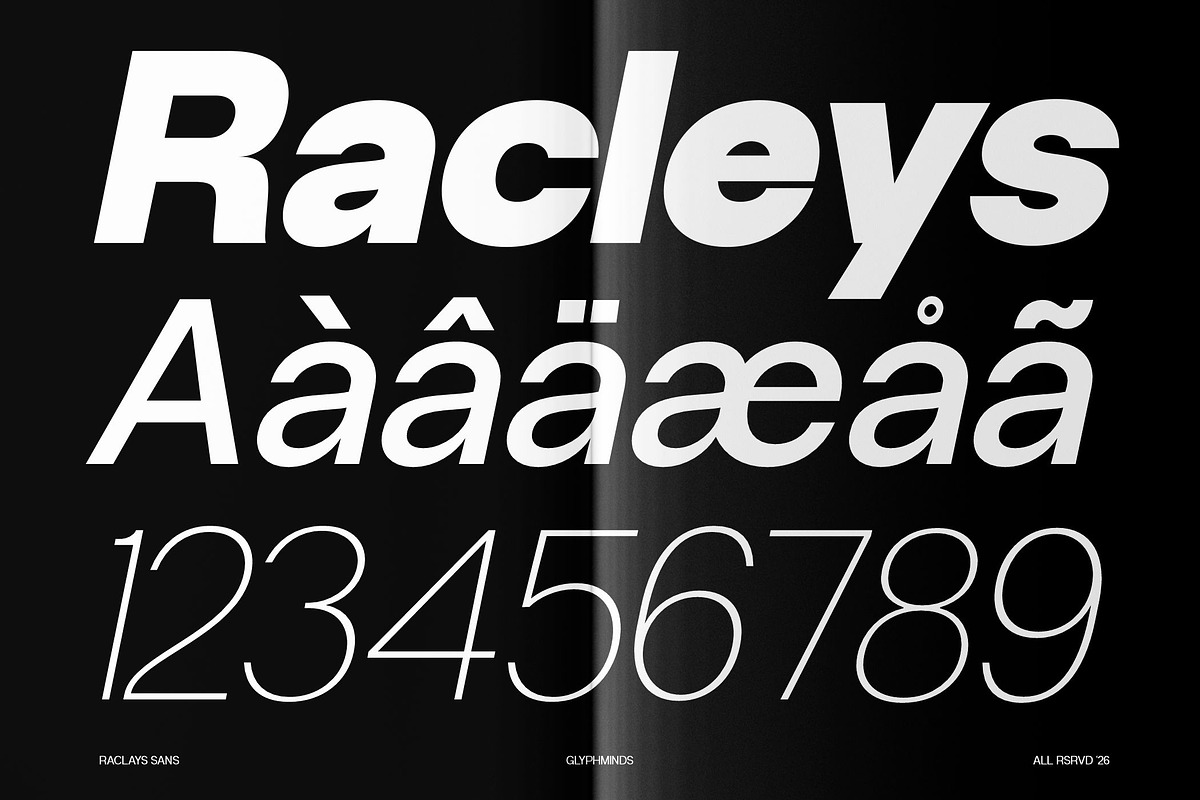 Racleys Font, a Sans Serif Font by Glyphminds Studios (Photo 8 of 10)