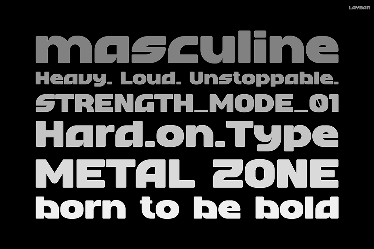 LAYBAR, a Sans Serif Font by Pinisi ART (Photo 3 of 10)