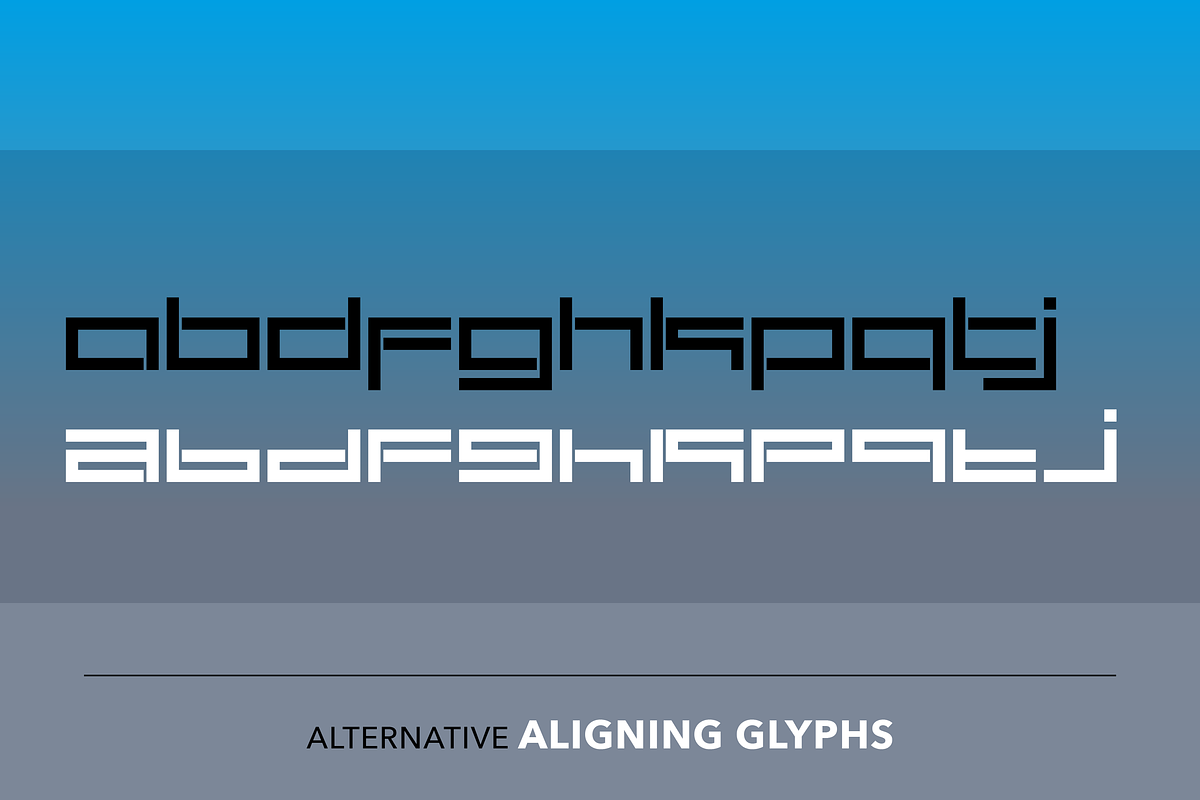 Carbon - Square font preview 7