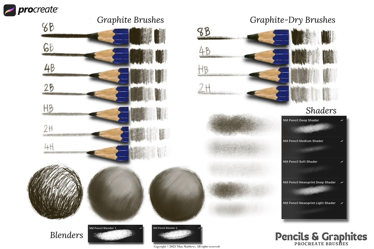 Procreate Pencils and Graphites, a Brush Add-On by Fashion Workshop Bkk (Photo 12 of 12)