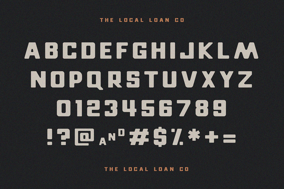 Local Loan Co - A Vintage Sans Serif, a Sans Serif Font by James Lafuente (Photo 3 of 9)