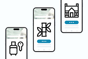 50 Hotel Icons, an Outline Icon by Side Project (Thumbnail 6 of 8)