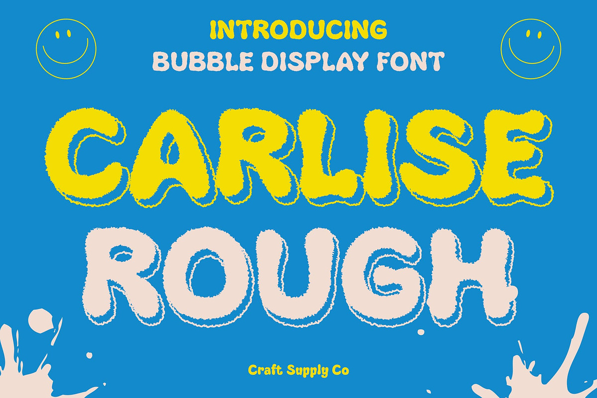 Carlise Rough, a Sans Serif Font by Craft Supply Co. (Photo 1 of 8)