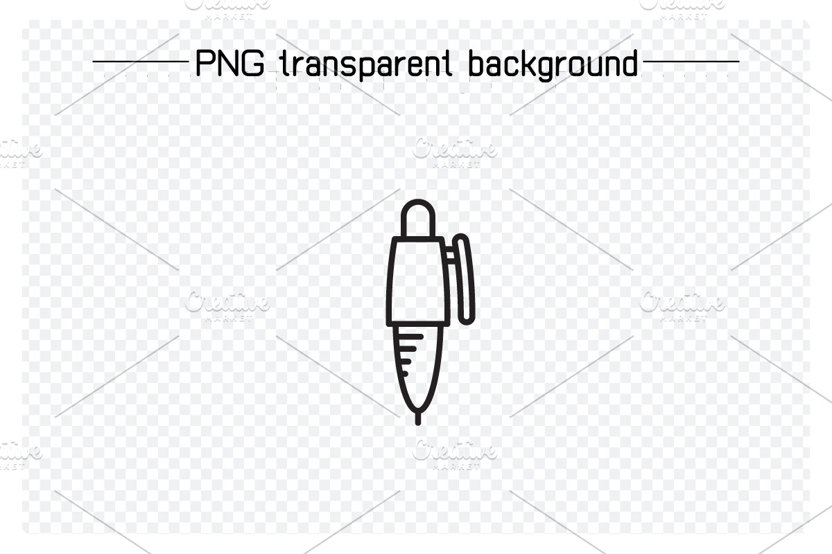 Pen and Writing Tools Icons Set, an Outline Icon by Designfour (Photo 3 of 7)