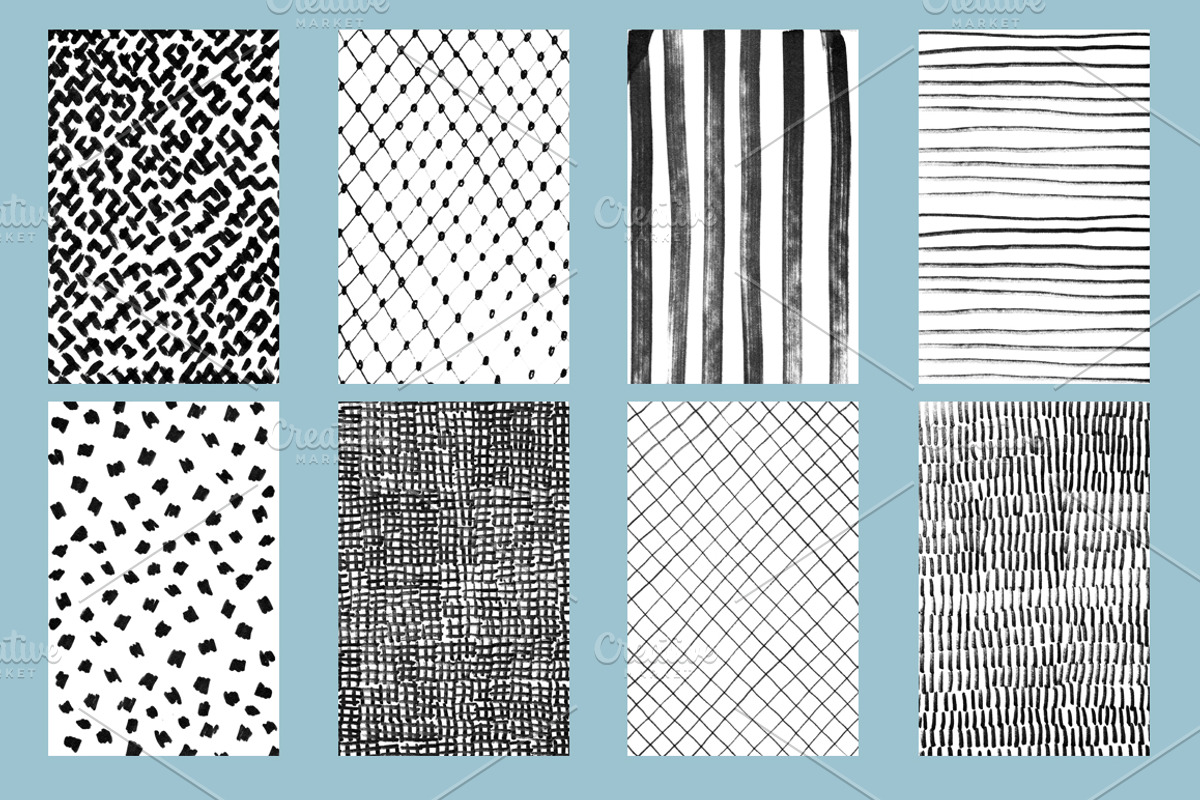 50 hand drawn pattern kit., a Texture Illustration by redstudio (Photo 2 of 11)