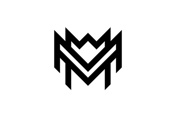 Monogram Initial Letter MM Logo preview 2