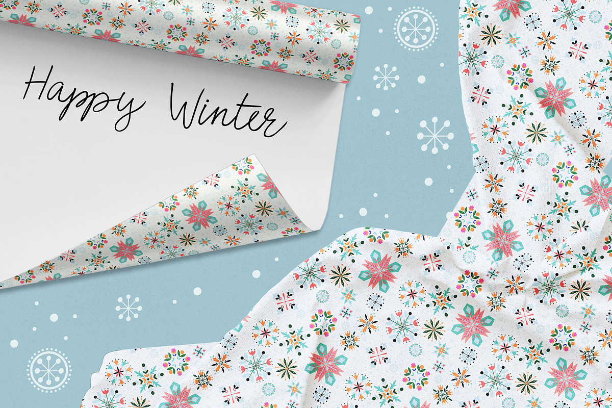 Snowflakes, a Pattern Graphic by Lidiebug (Photo 4 of 9)