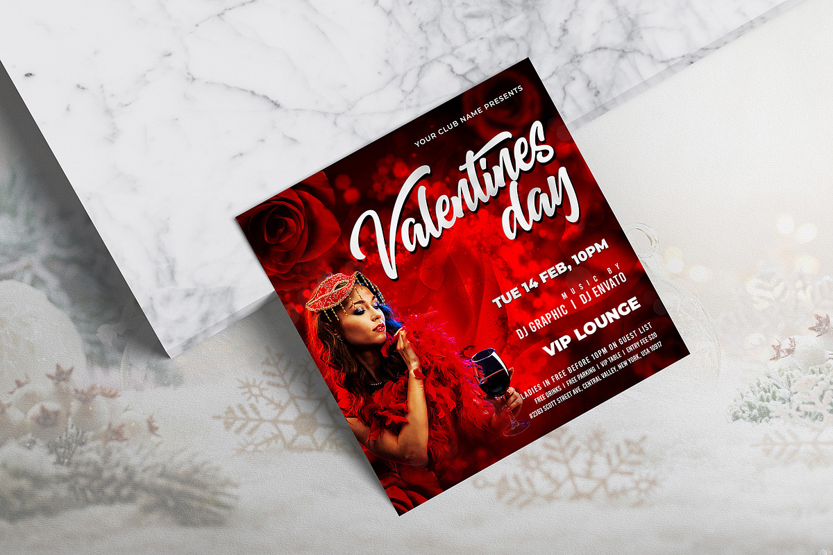 Valentines Party Flyer, a Flyer Template by DesignDevisers (Photo 7 of 9)