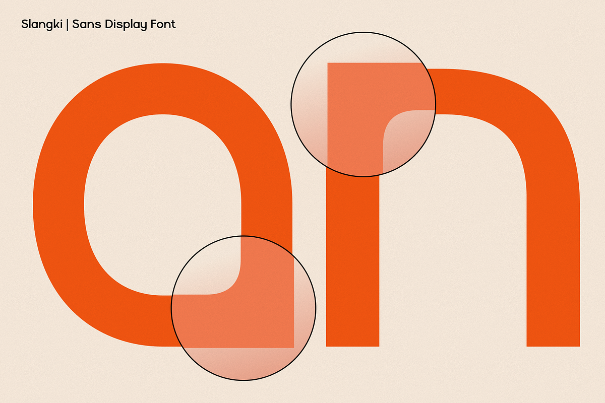 Slangky - Modular Display Sans, a Sans Serif Font by CuratedType Studio (Photo 8 of 10)