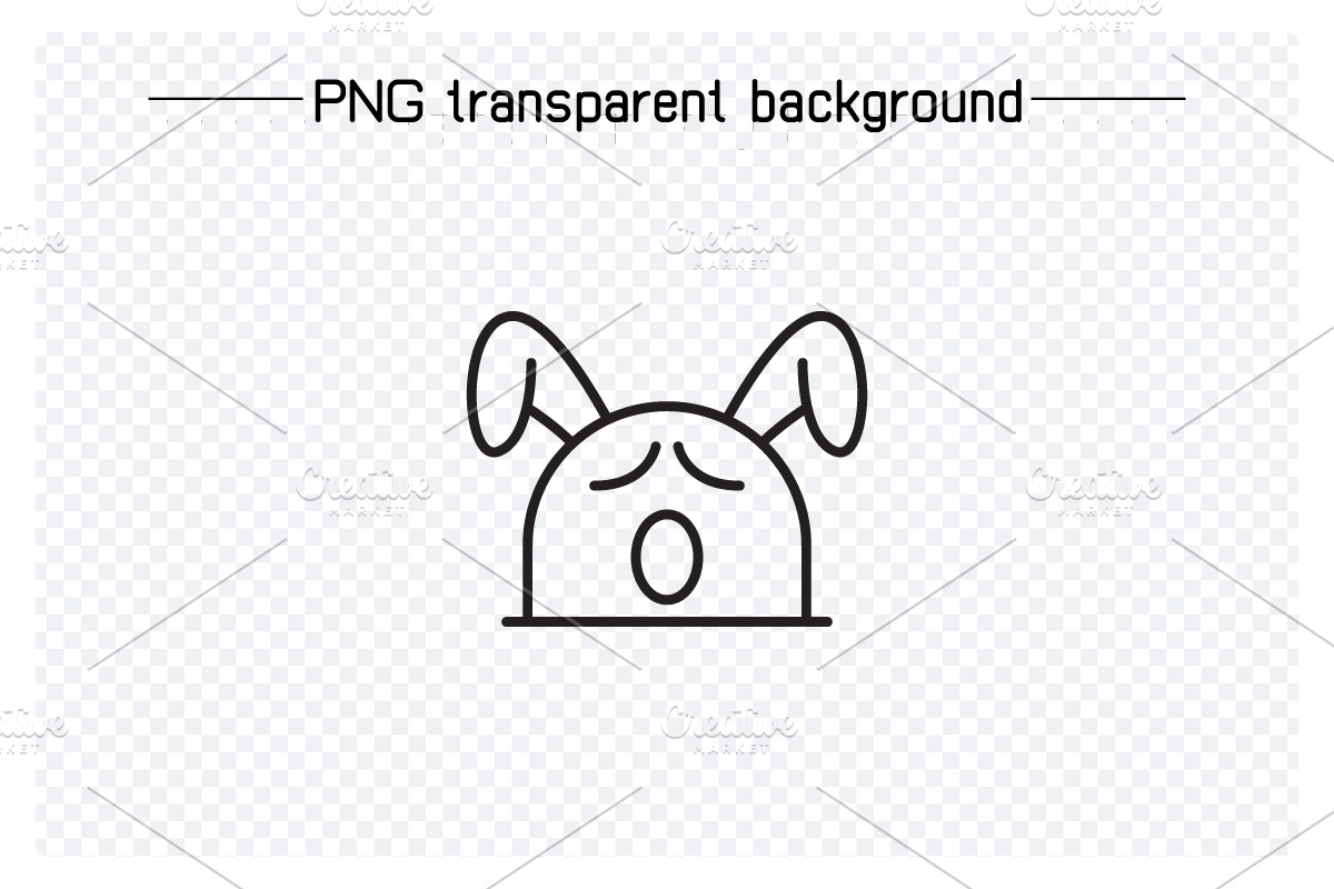 Stun and Angry Rabbit Emoticons, a Solid Icon by Designfour (Photo 3 of 7)