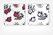 Pomegranates, hand-drawn set, a Decorative Illustration by Good Studio (Thumbnail 4 of 5)