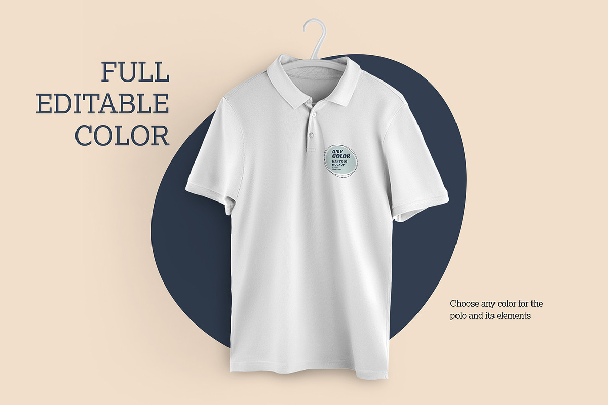 8 Mockups Men Polo, a Shirt Mockup by Grow Design Craft Studio (Photo 3 of 7)
