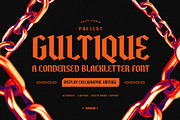 Gultique - Display Calligraphic, a Font by Drizy (Thumbnail 1 of 8)