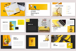 Yellow Creative Powerpoint Template