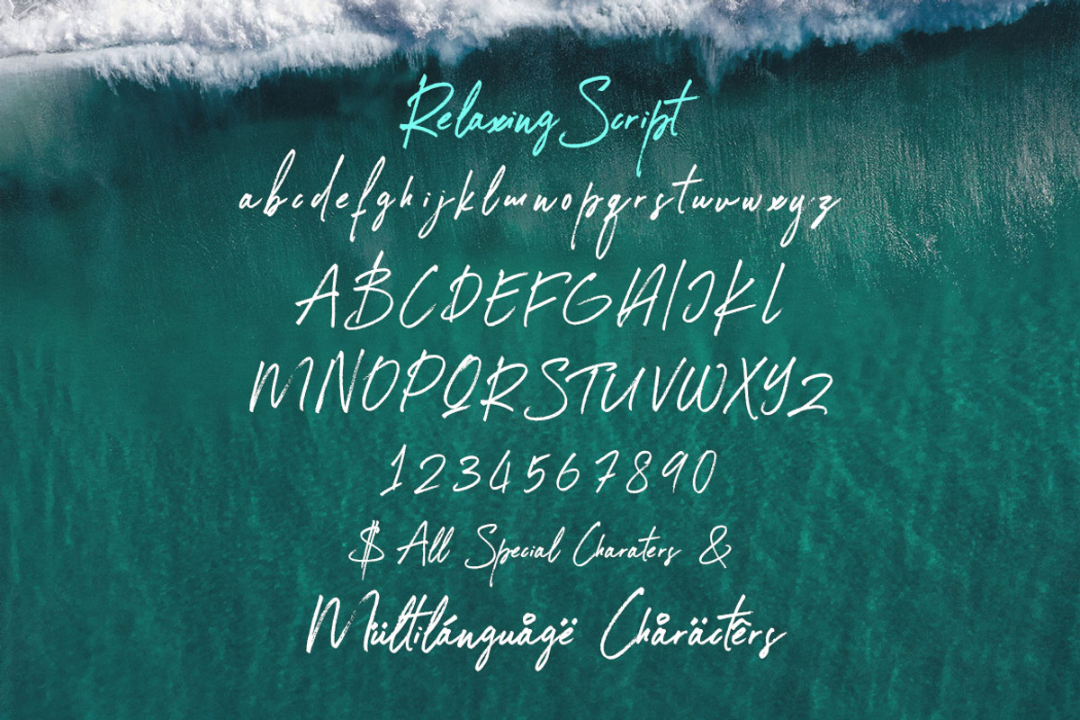 Relaxing Causal Brush Script, a Script Font by Deeezy (Photo 5 of 5)