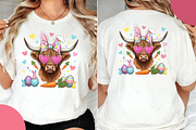 Easter Coquette Highland Cow Png, an Illustration by OK Design (Thumbnail 3 of 6)