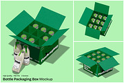 Bottle Packaging Box Mockup, a Packaging Mockup by Unerispace (Thumbnail 1 of 5)