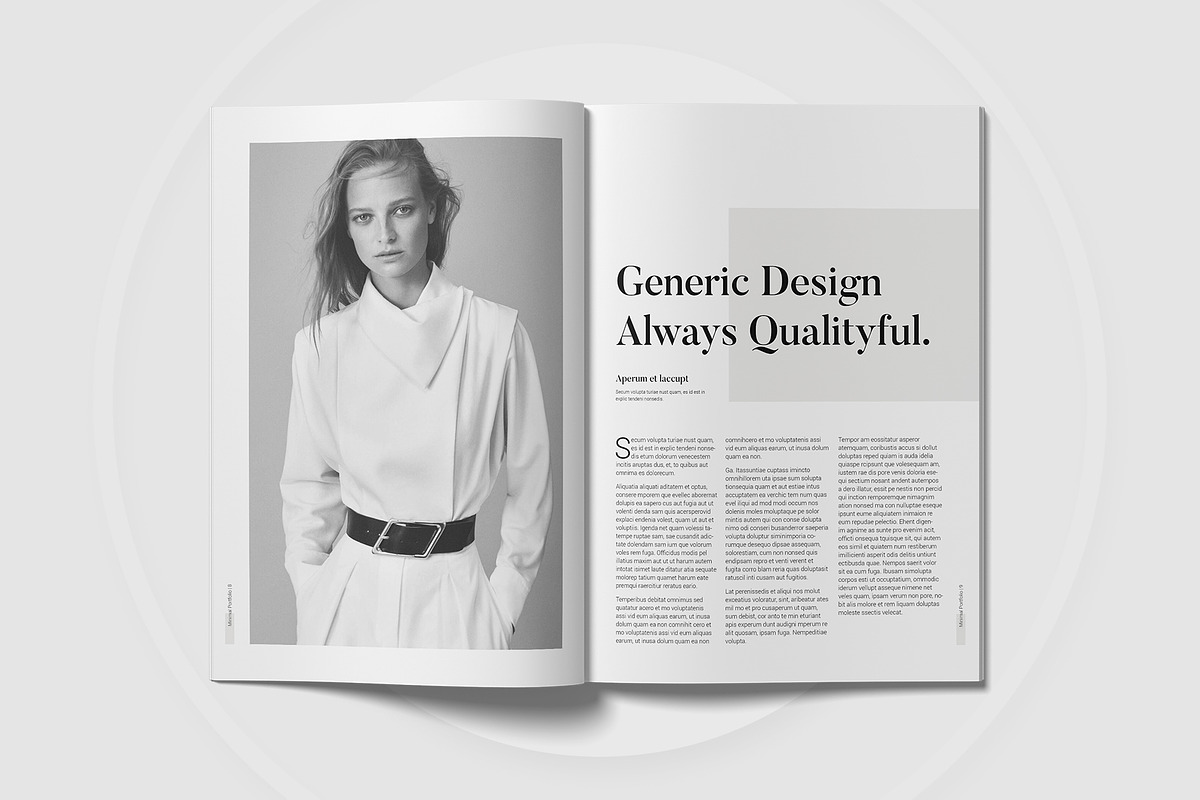 Minimal Modern Portfolio Template, a Presentation Template by astutedesign11 (Photo 5 of 13)