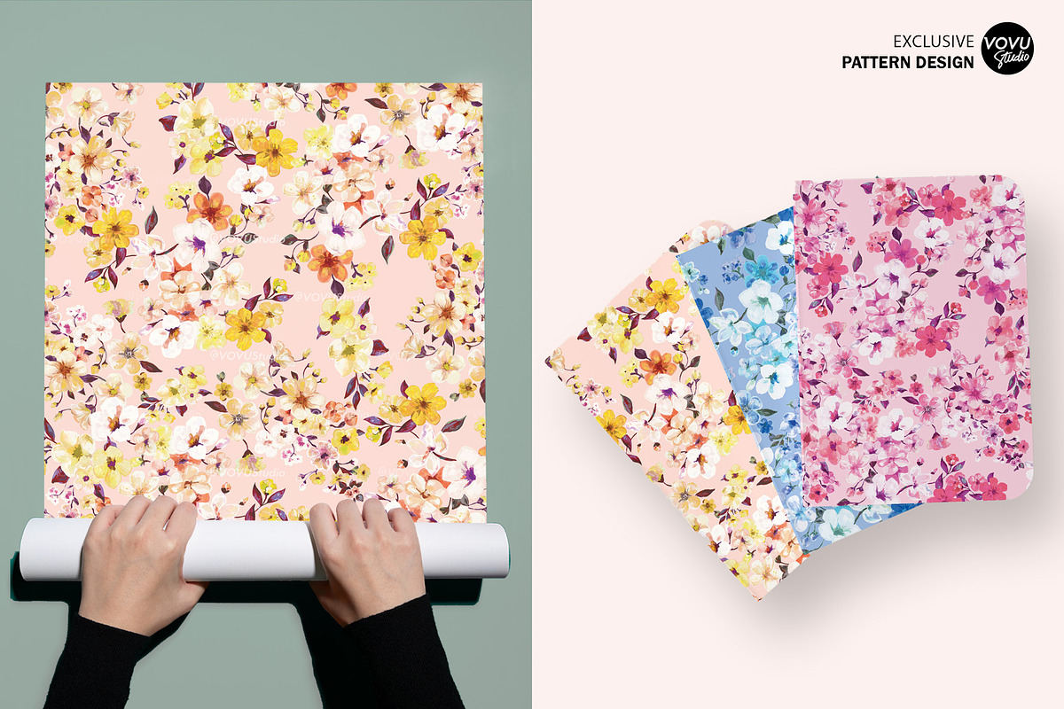 Small Flower Garden | Pattern Design, a Pattern Graphic by VOVU Studio (Photo 7 of 8)