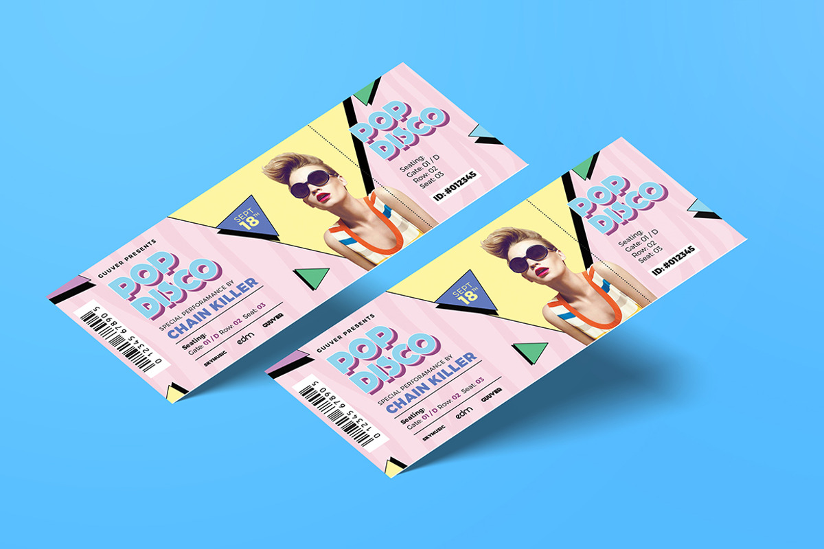 Music Event Ticket, a Templates & Theme by Guuver (Photo 2 of 3)