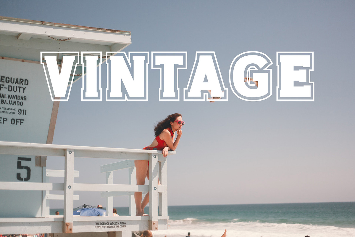 Old School 80s Font, a Slab Serif Font by vladocar (Photo 2 of 11)