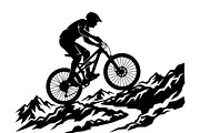 Mountain Biker Silhouette, a Person Illustration by Amazin_art (Thumbnail 9 of 27)