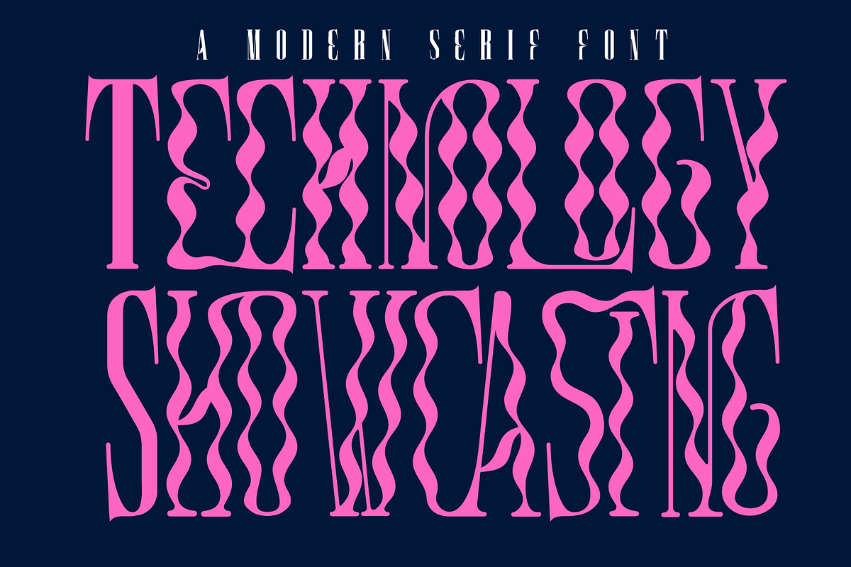 Technology Showcasing Font, a Serif Font by 177Studio (Photo 1 of 8)