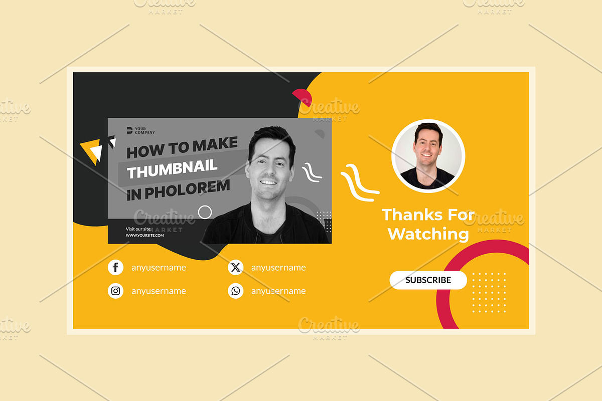Youtube Thumbnail Template, a Social Media Template by hekenostudio (Photo 4 of 4)