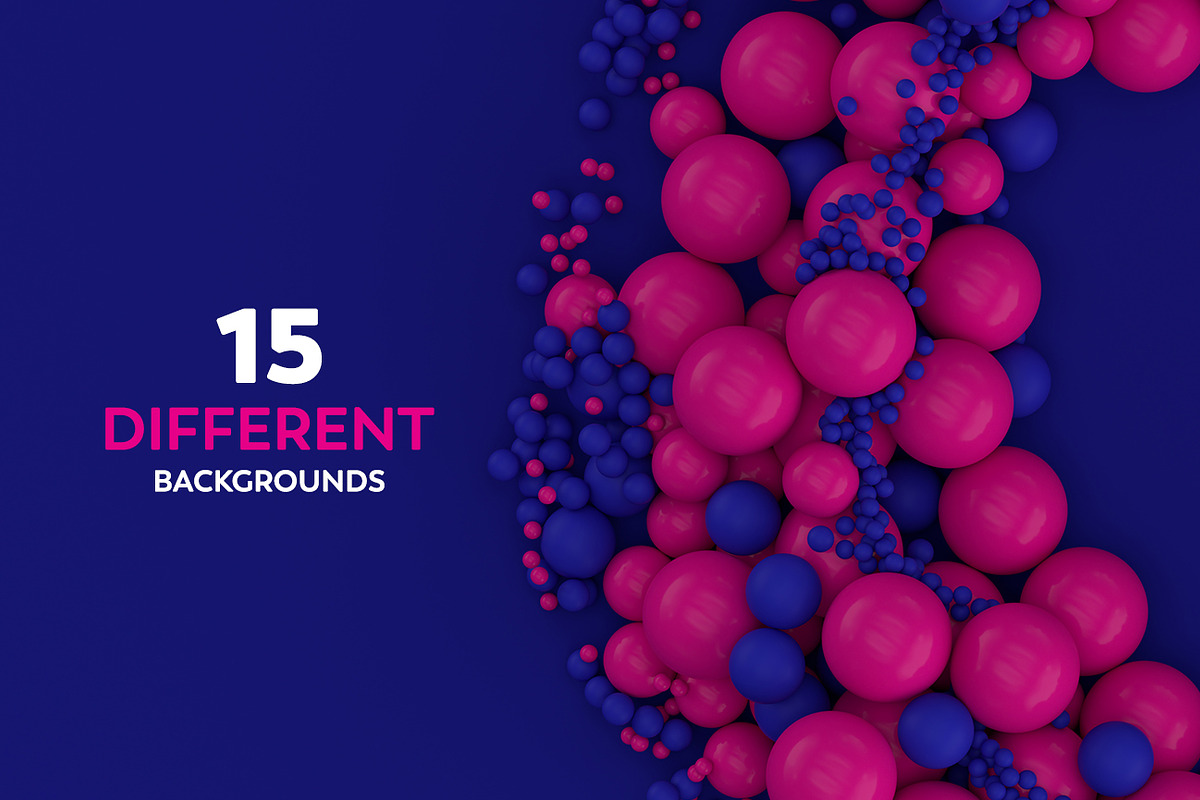 Abstract 3D Rendering Of Spheres, a Wallpaper Graphic by BIBIART (Photo 6 of 13)