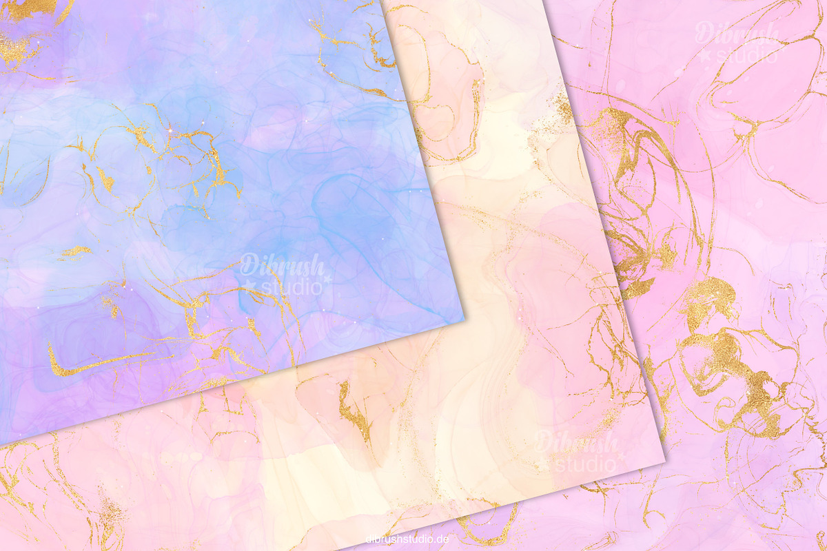Seamless Gold Pastel Pattern Texture, a Pattern Graphic by DiBrush Studio (Photo 3 of 5)
