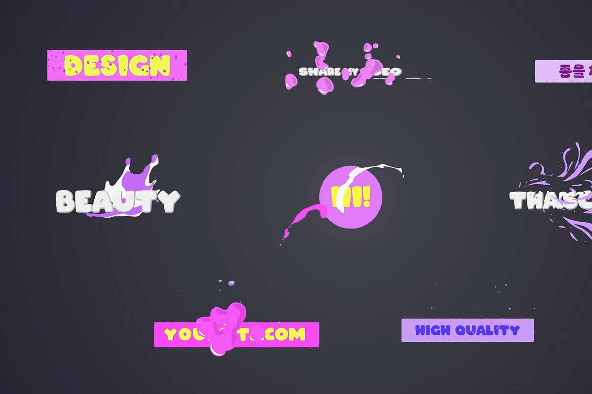 Bubble Titles for After Effects