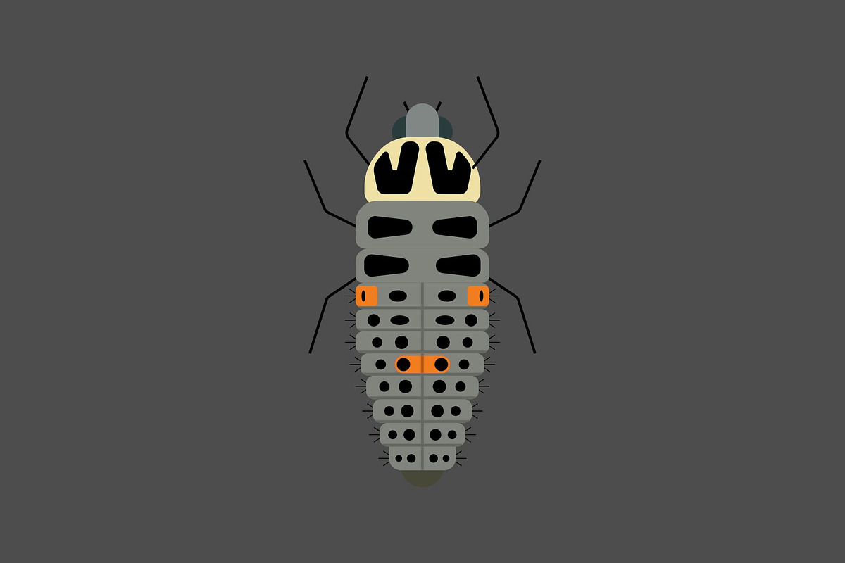 Ladybug Larva, a Solid Icon by Buqancreative (Photo 2 of 2)