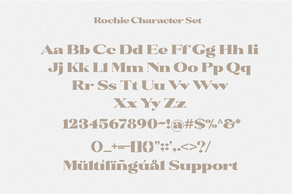 Rochie - Bold Retro Serif Font, a Serif Font by Sronstudio (Photo 2 of 12)