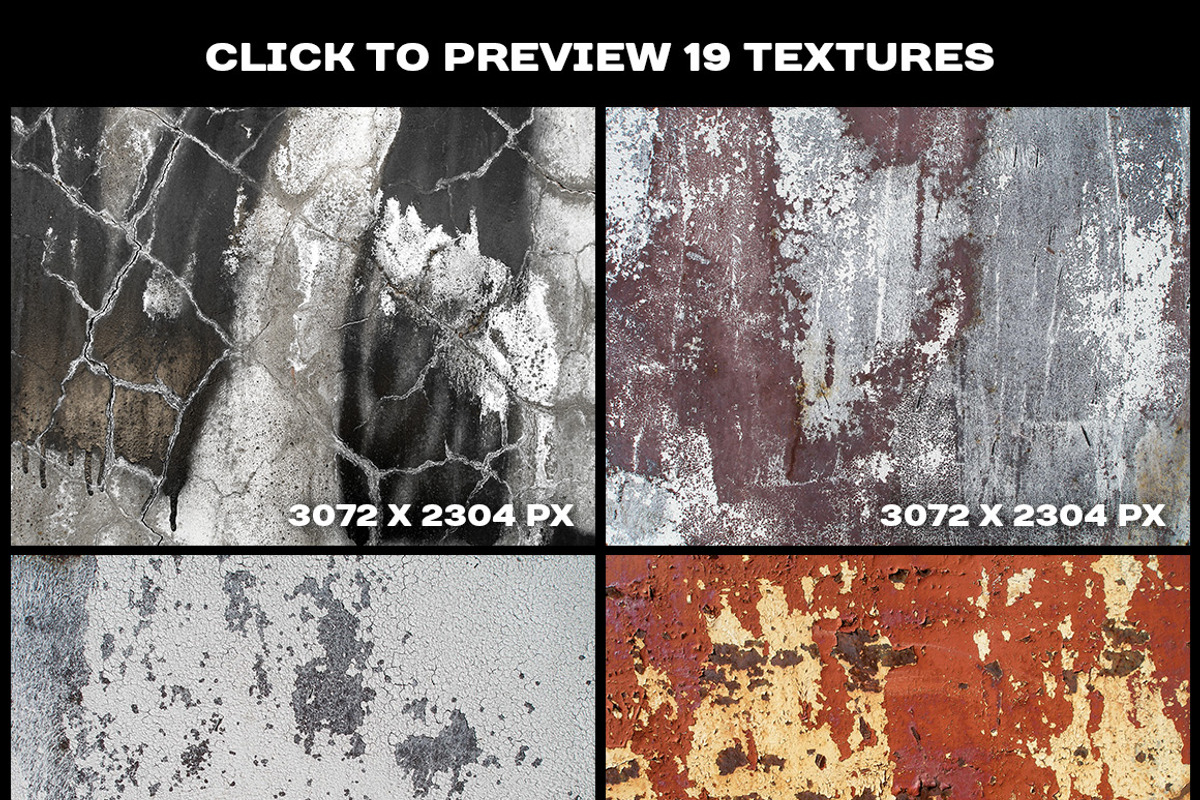 Cracked paint and concrete textures, a Texture Graphic by yurlick (Photo 2 of 4)