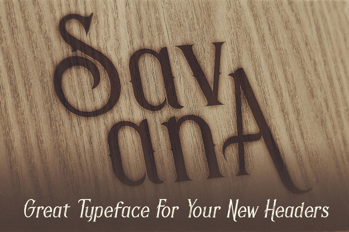 Savana - Display Font preview 4