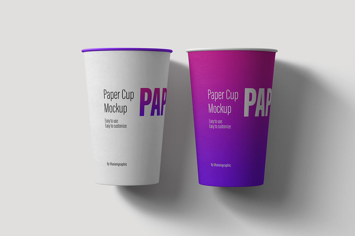 Paper Cup Mockup - 12 Views, a Cups & Container Mockup by Illusiongraphic (Photo 6 of 29)