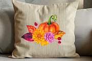 Autumn Poem Watercolor Fall clipart, a Seasonal Illustration by SashaKondr (Thumbnail 6 of 15)
