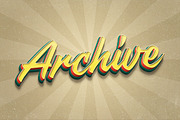 Retro Style Text Effect, a Layer Style Add-On by dokudokunomi (Thumbnail 4 of 4)