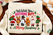 We Wish You Nothing Butts Christmas, a Seasonal Illustration by Craft Nest (Thumbnail 2 of 6)